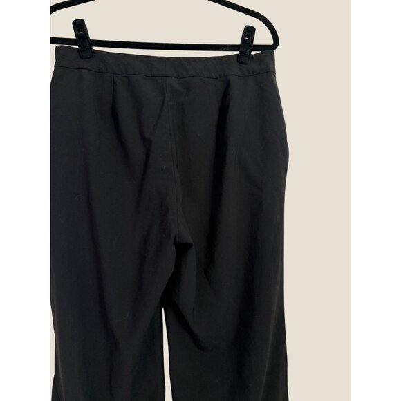 Ralph Lauren 96% Wool Black & Gold Cuffed Hem Trousers Pants Size 10 - Picture 9 of 10